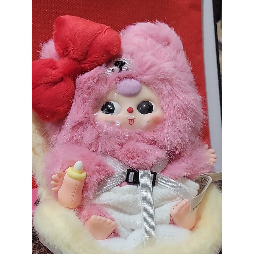 Baby Three Vehicle Mounted Baby plush pendant confirmed Pink Bear  Box Scented.
